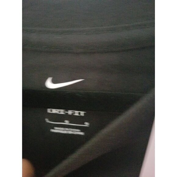Nike dri-Fit T shirt logo graphic sz: large color: black/White/Silver - Picture 4 of 12